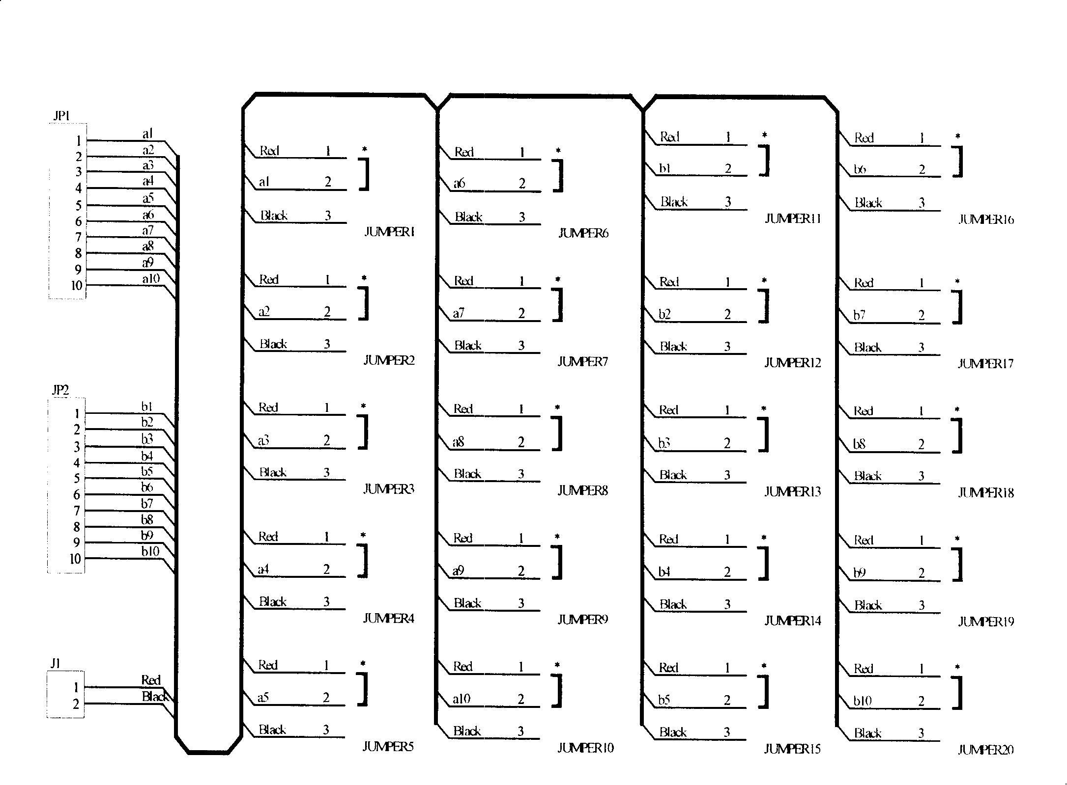 Multi-core cable detecting device and method thereof