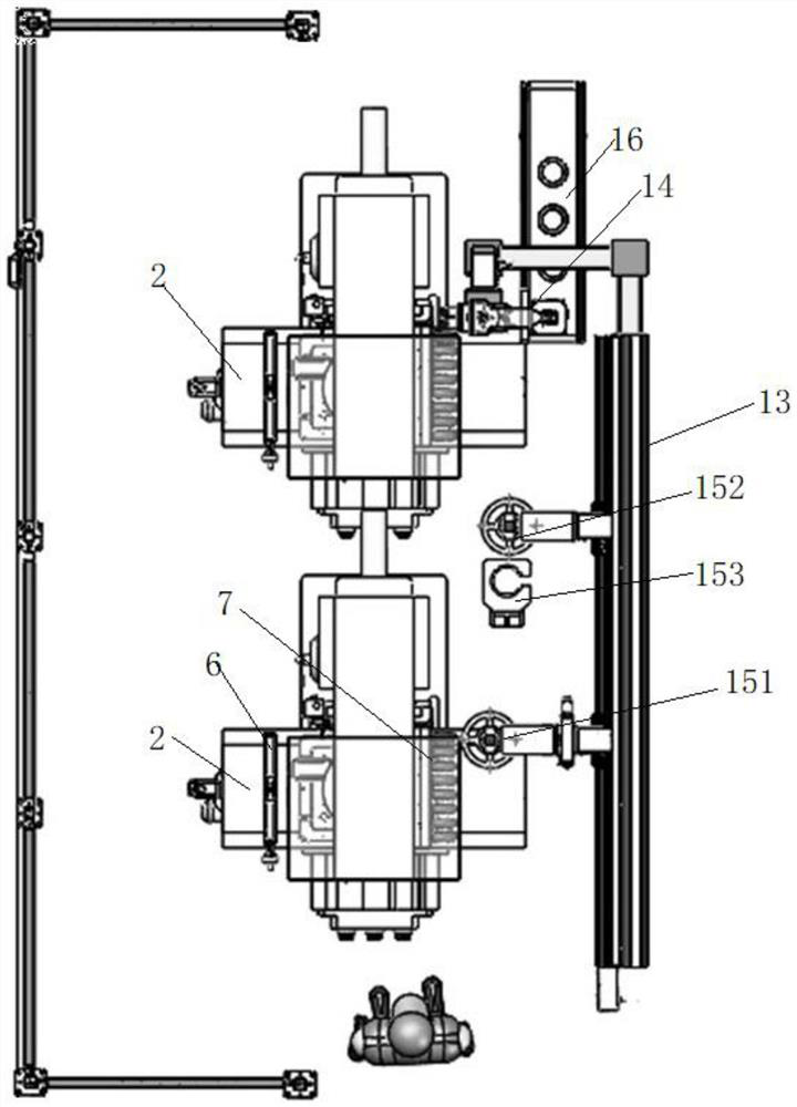 Multi-direction and multi-station grooving production line and working method thereof