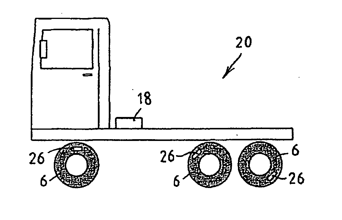 Tire pressure monitoring system having a test function for the sensor module