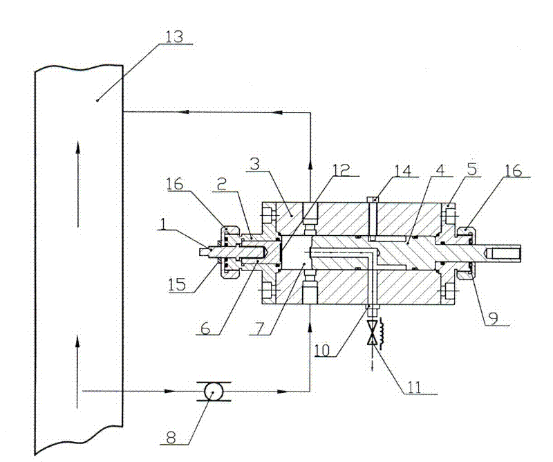 Crude oil pipeline sampling head