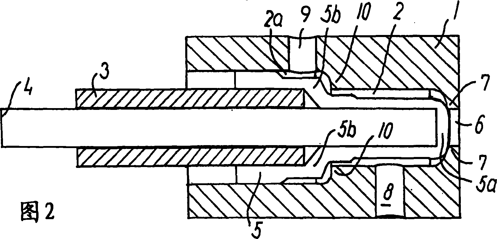 Valve for sterile sampling of a liquid sample from a container