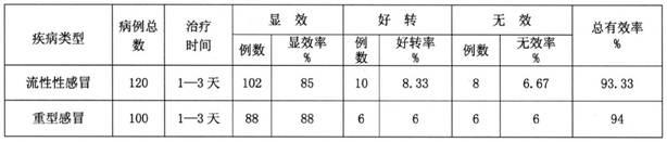 Medicament for treating influenza and bad cold and preparation method thereof