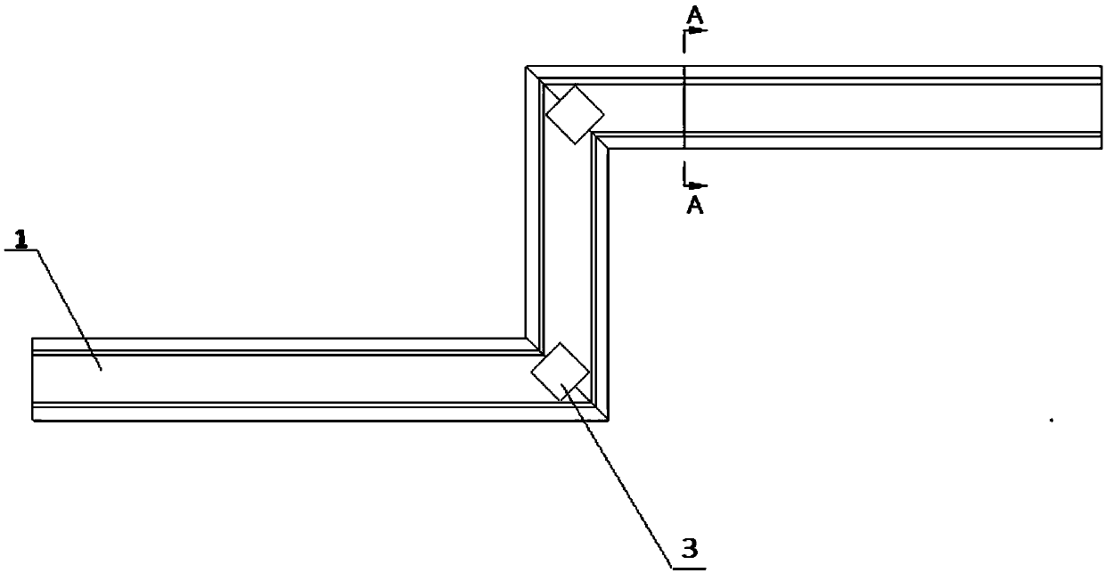 Anti-corrosion aluminum formwork reinforcing back bar