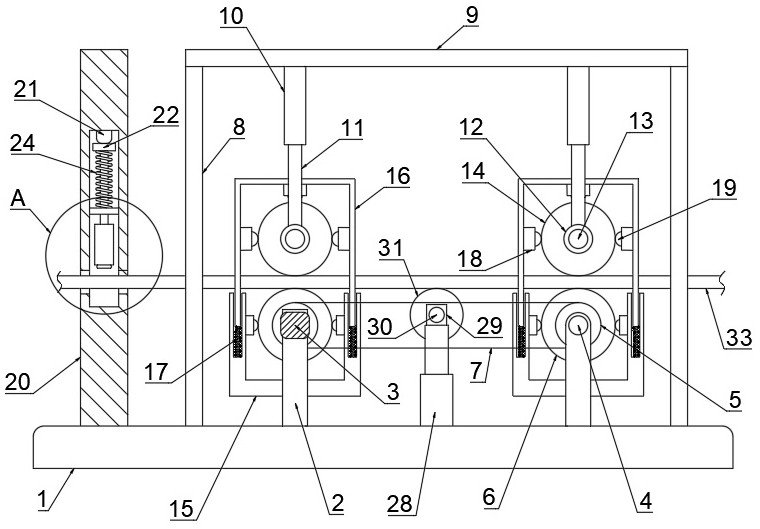 Automatic paper feeding device for continuously printing labels