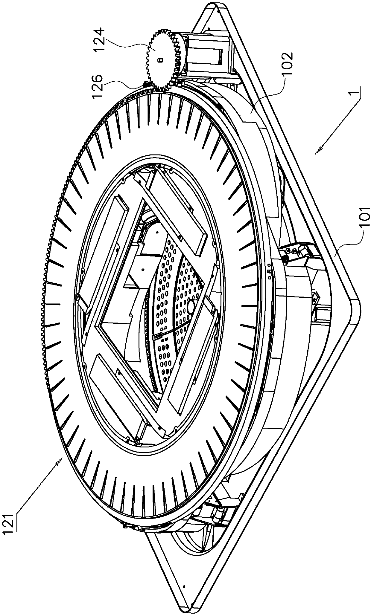 Multi-mechanism combined driving device of roller coaster type full-automatic mahjong machine