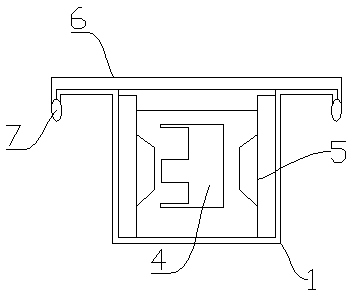 A plastic profiled all-steel cooling water tank