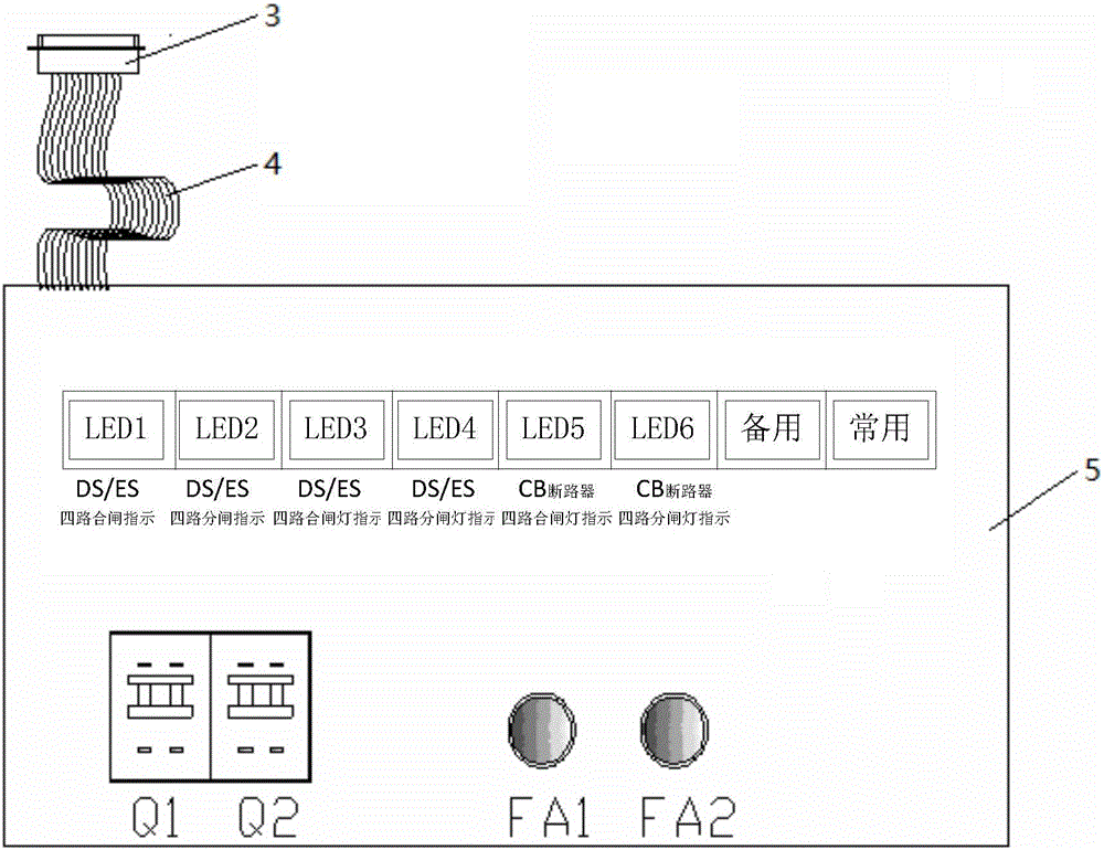 Control cabinet wiring detection device for GIS