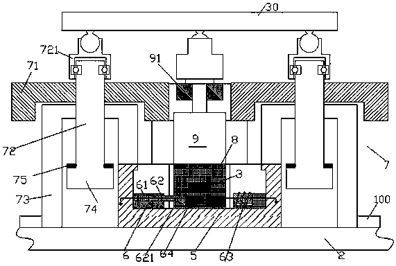 A smooth-running instrument support platform structure