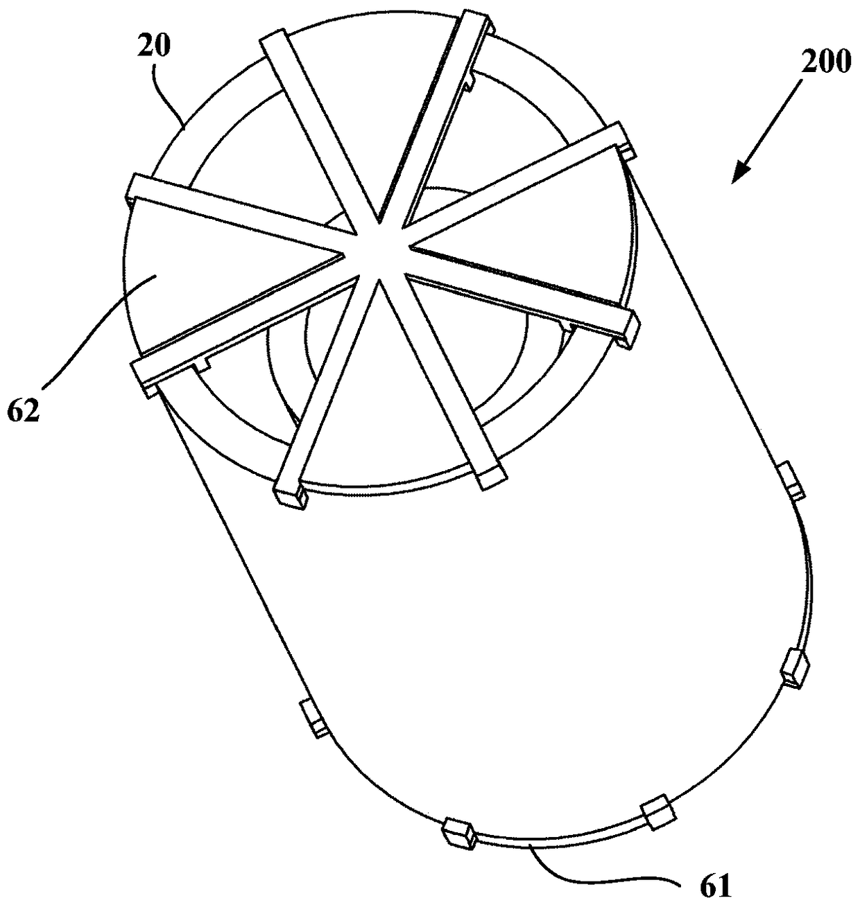 Drying device, refrigerator and desiccant recovery method