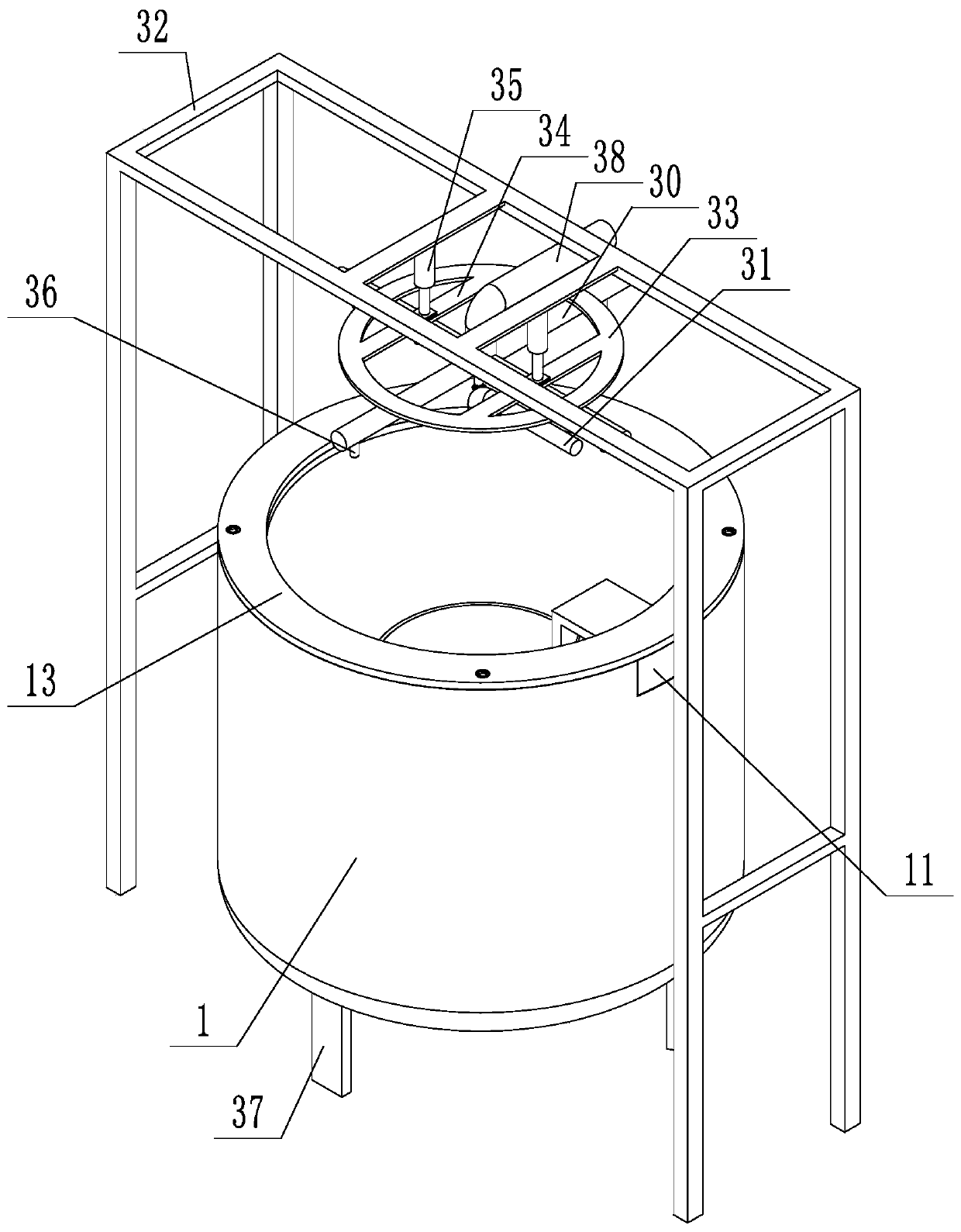 Sampling bottle cleaning device for microorganism sampling