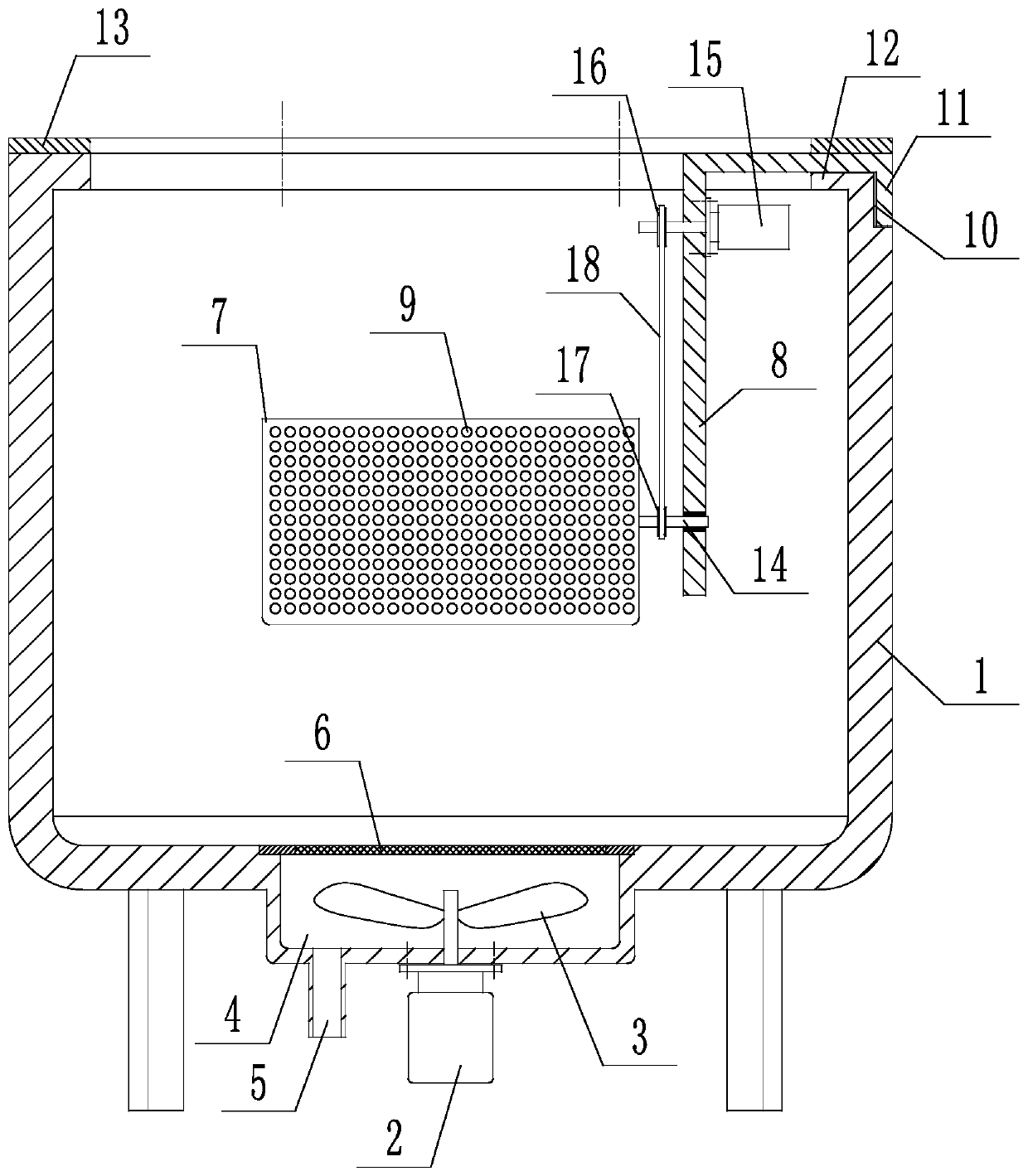 Sampling bottle cleaning device for microorganism sampling