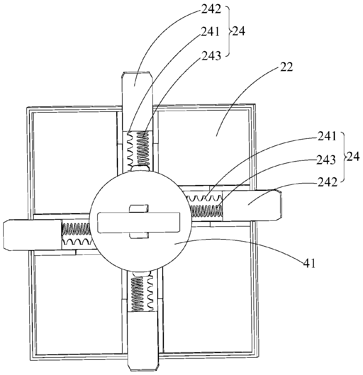 Outdoor wind-resistant device