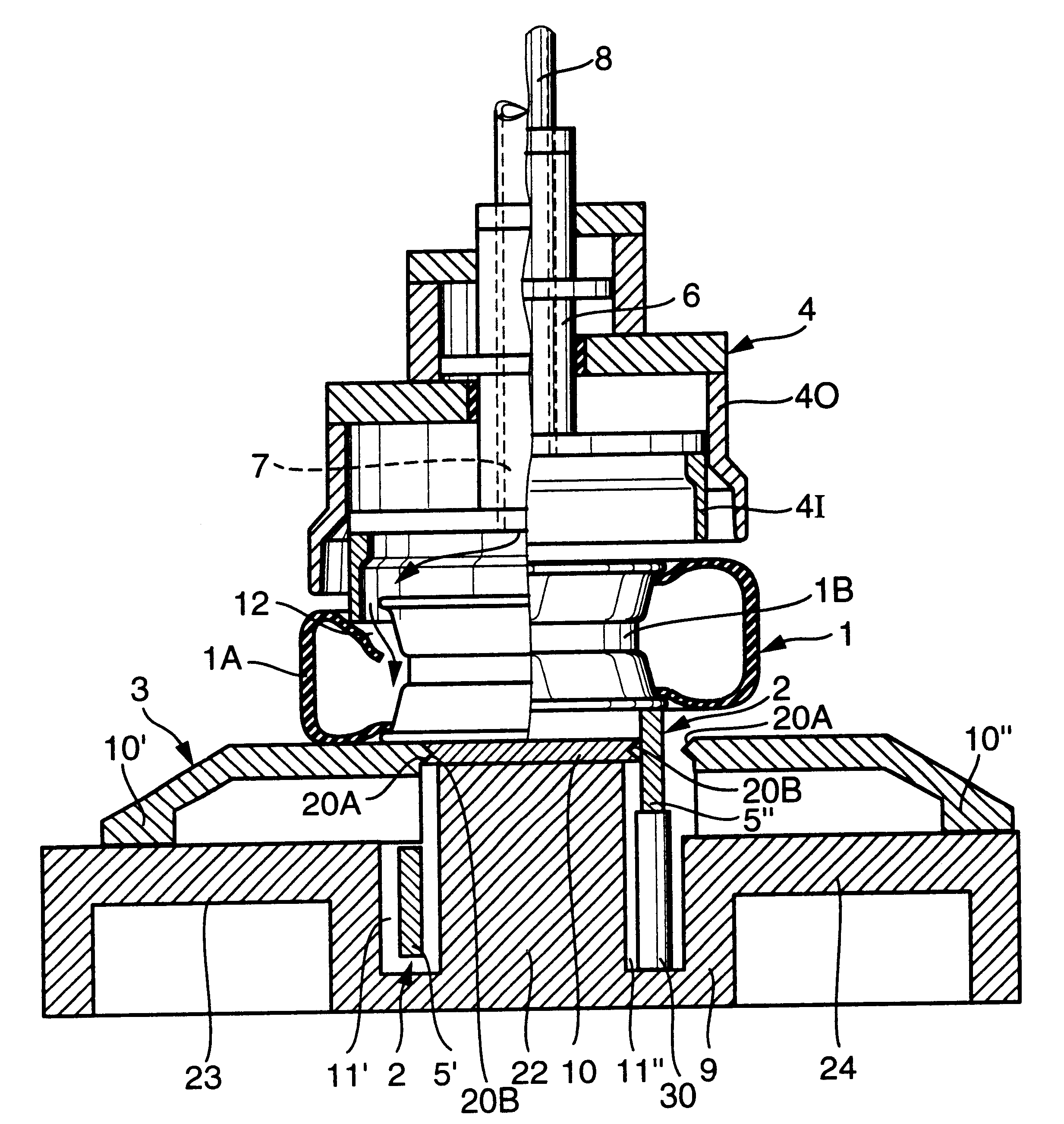 Tire filing method and apparatus adaptable to different sizes of tires