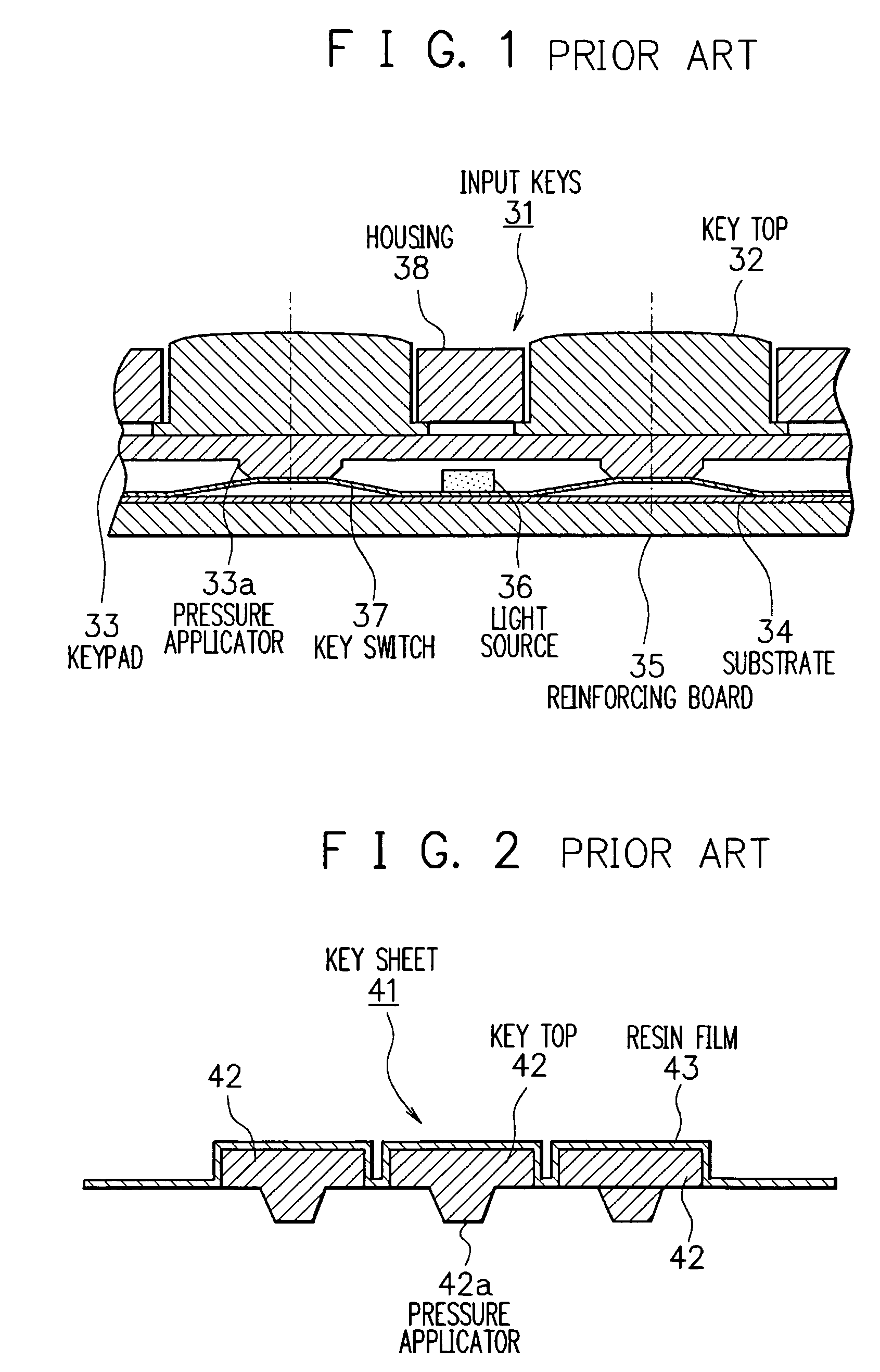 Transmissive key sheet, input keys using transmissive key sheet and electronic equipment with input keys