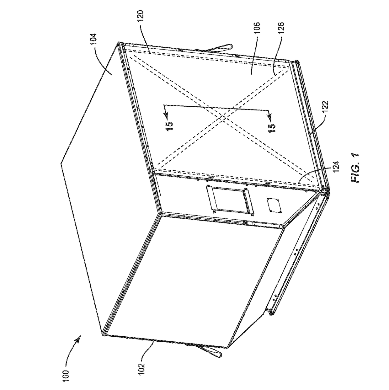 Air cargo container and curtain for the same