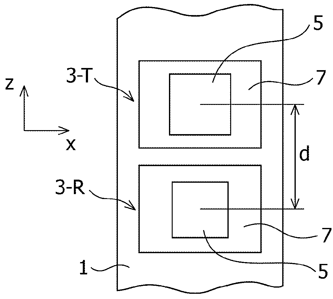 Transmitting-receiving-separated dual-polarization antenna