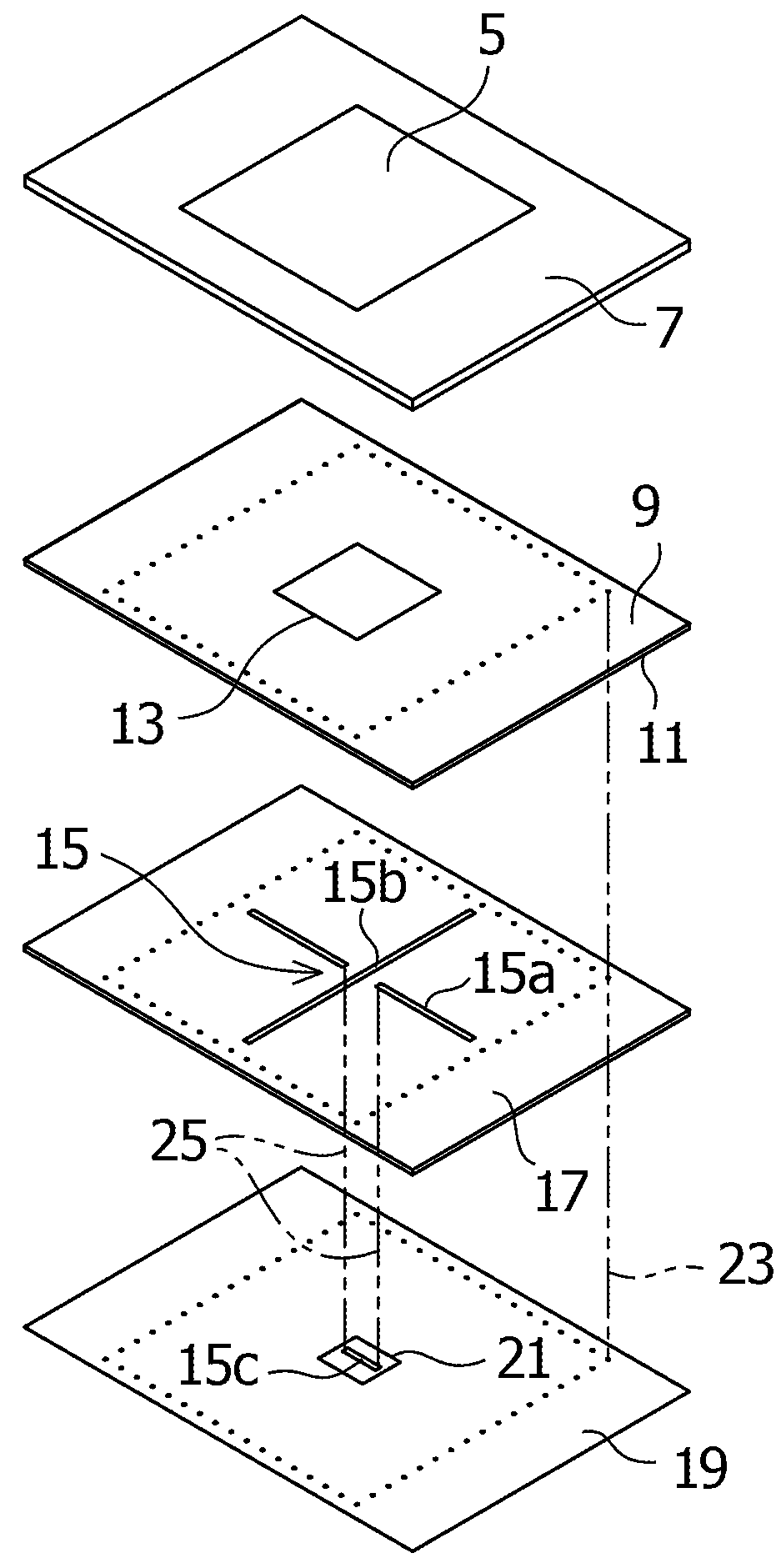 Transmitting-receiving-separated dual-polarization antenna