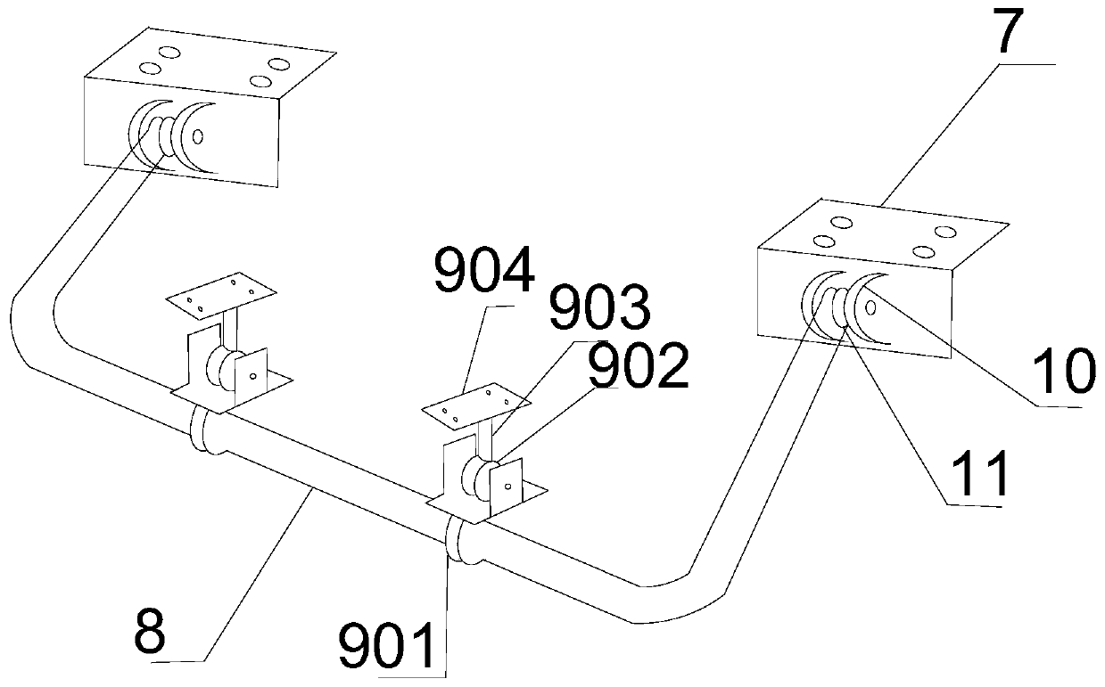 A flexible shock-absorbing automobile chassis structure