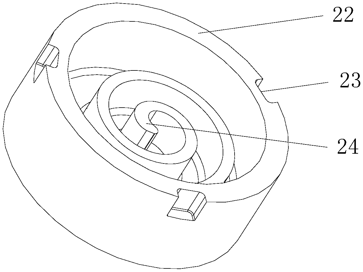 A static disc precision forming die structure for new energy vehicle air-conditioning compressors