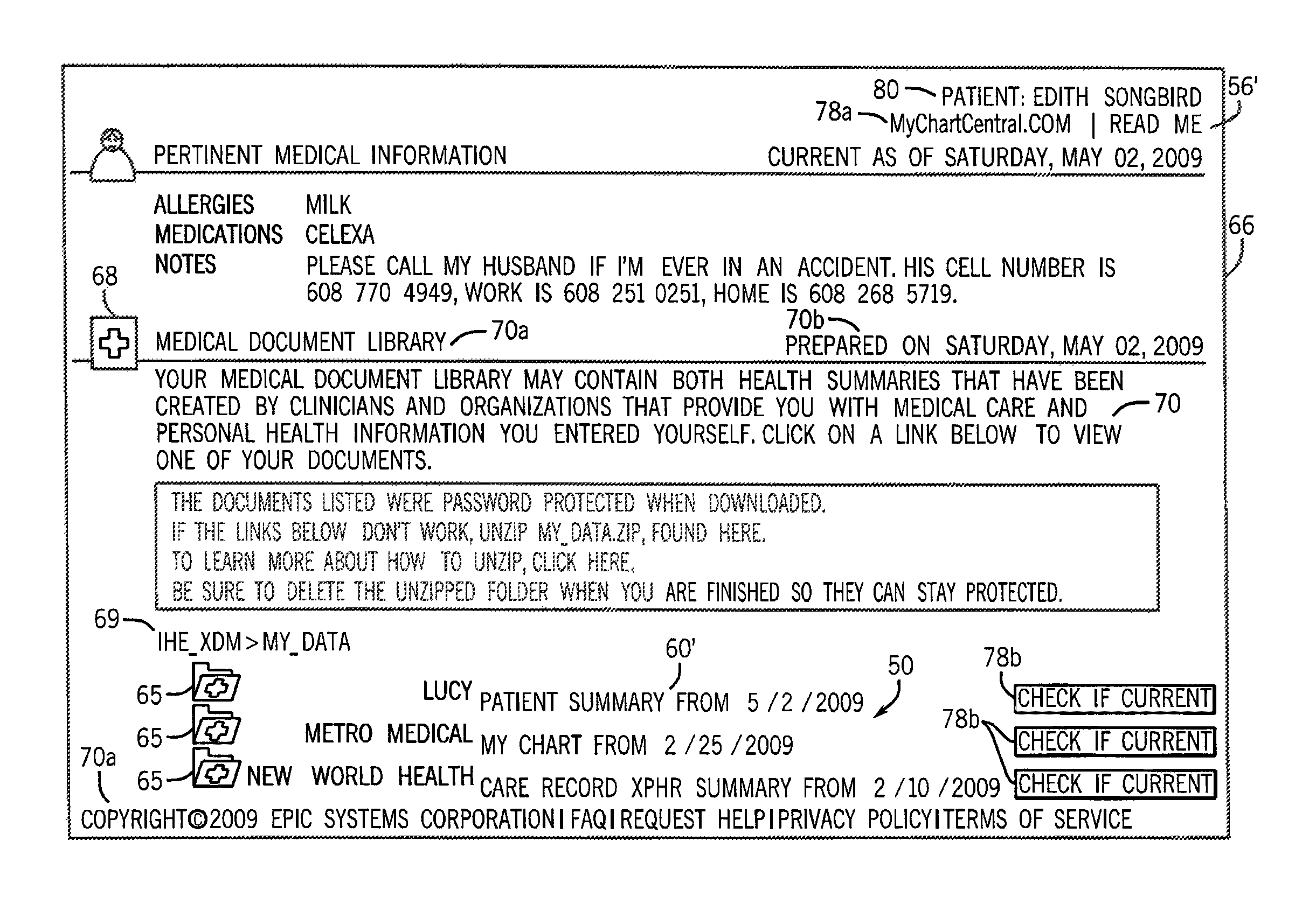 System and method for secured health record account registration