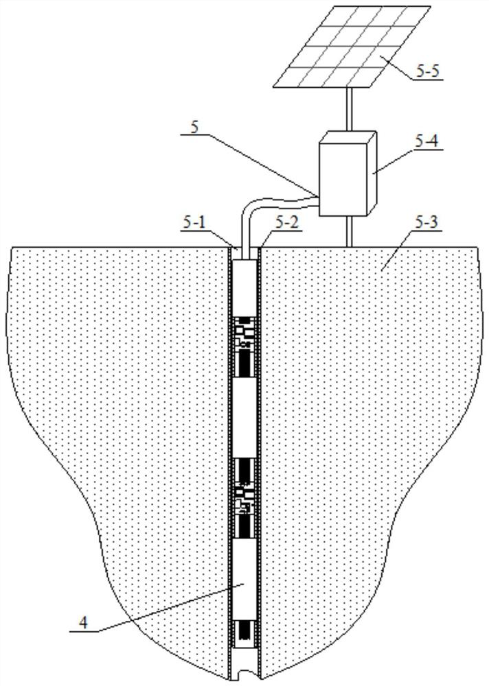 Encapsulation structure and monitoring method of flexible sensing strip for large deformation monitoring in deep landslide