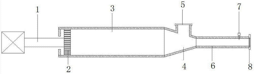 A test device and test method for high-pressure stability and pumping limit performance of concrete