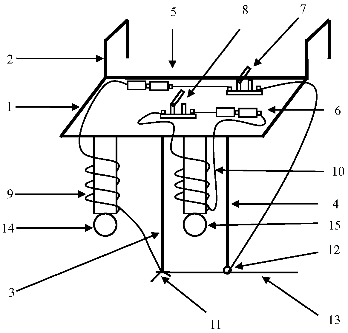 Experimental device for analyzing and demonstrating the movement of two balls falling successively