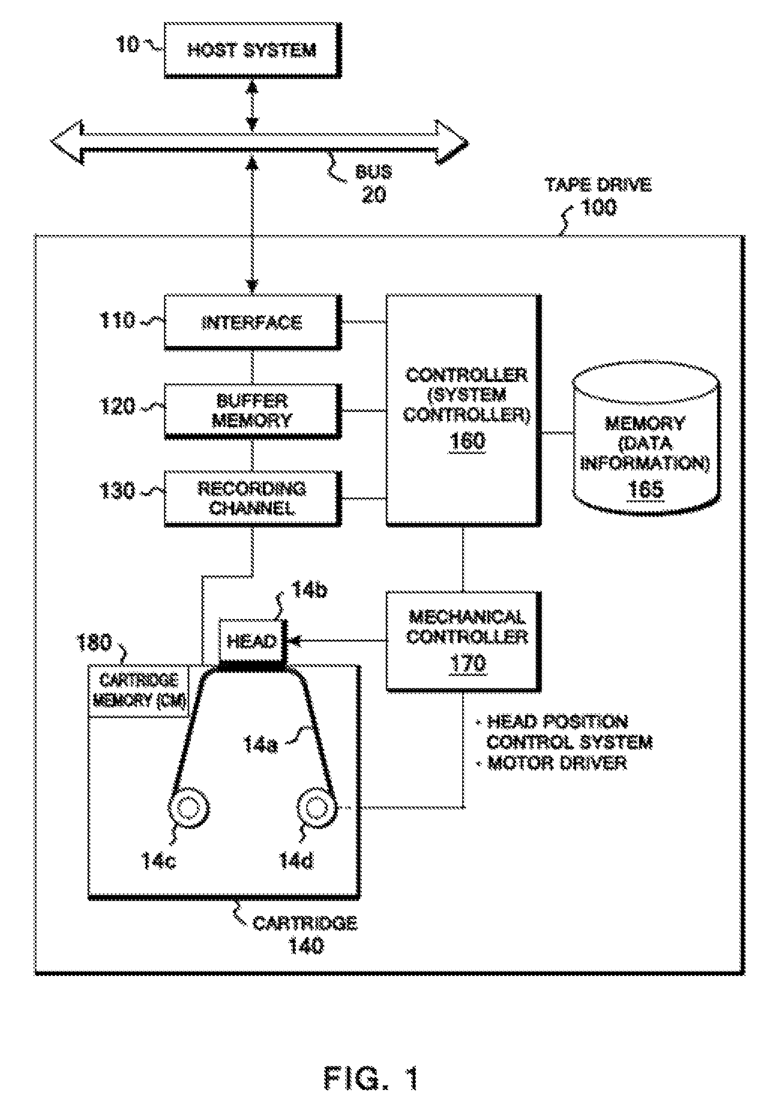 Tape recorder and tape recording that increases empty tape area without loss of necessary data