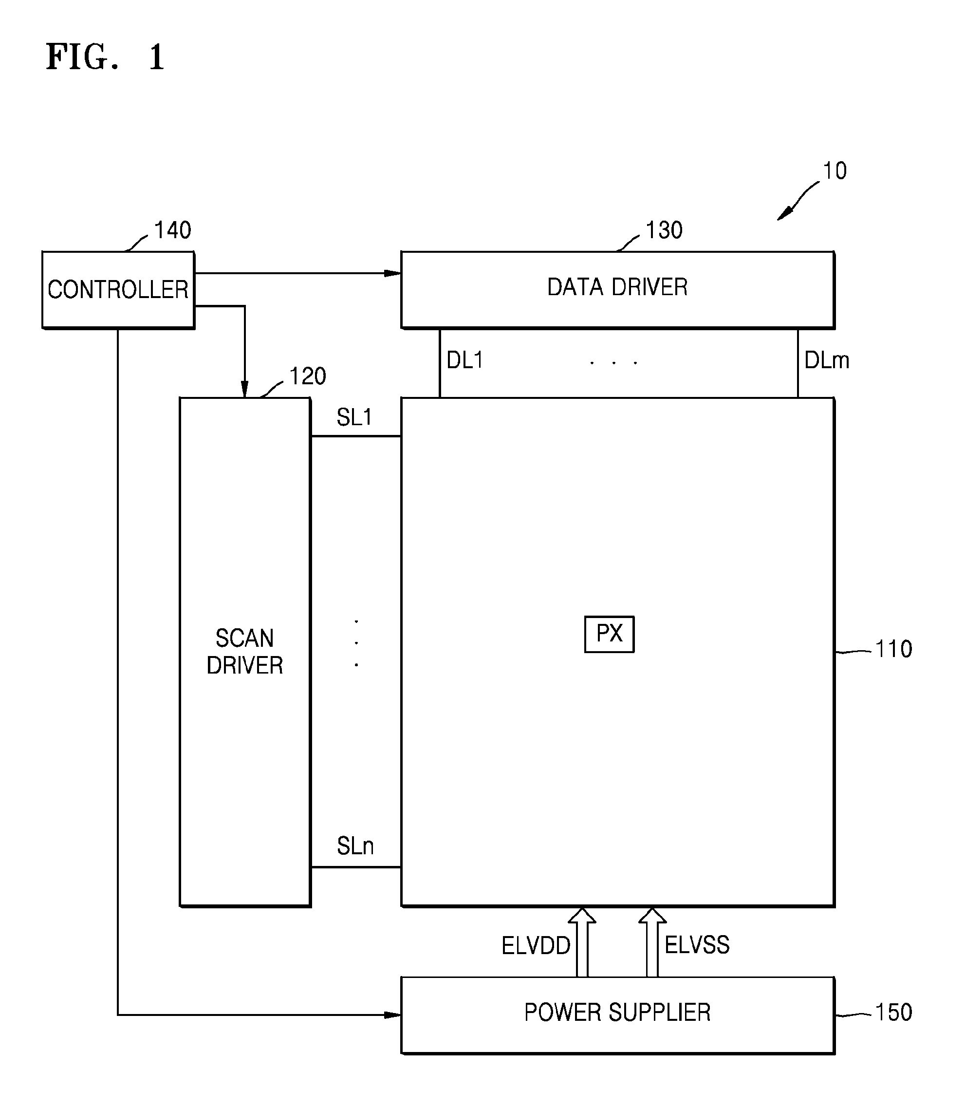 Power supply device and organic light emitting display apparatus including the same