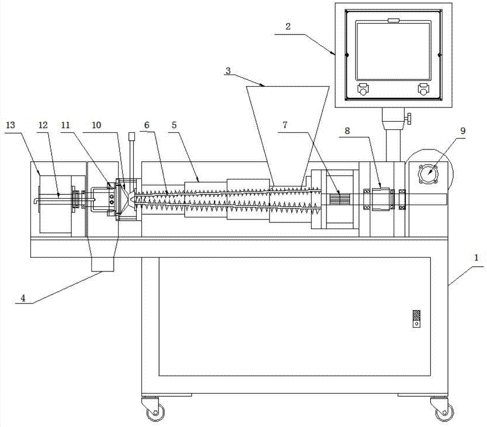 Double-screw pelletizer based on inorganic powder