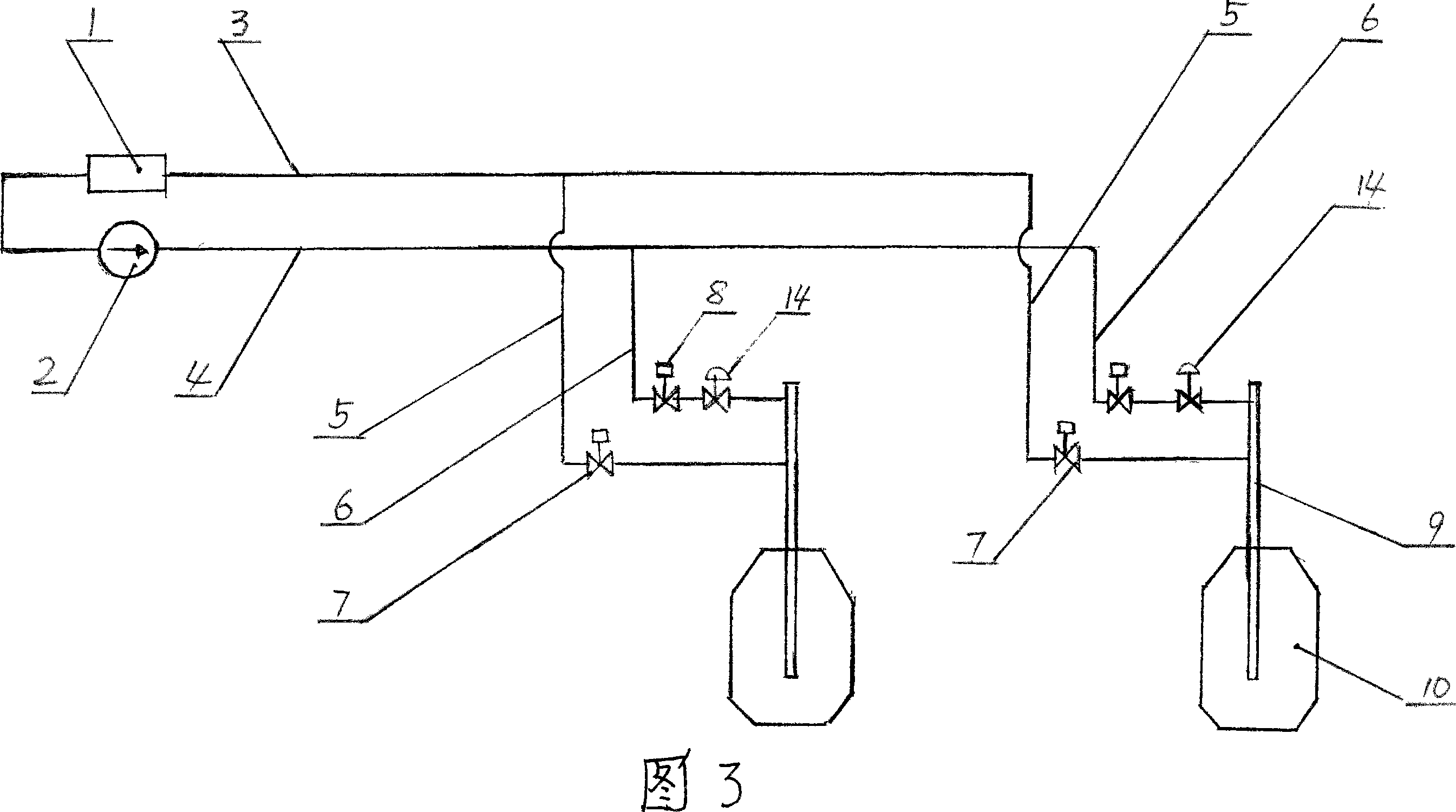 Electricity-saving method for water supply pump of oxygen gun cooling water