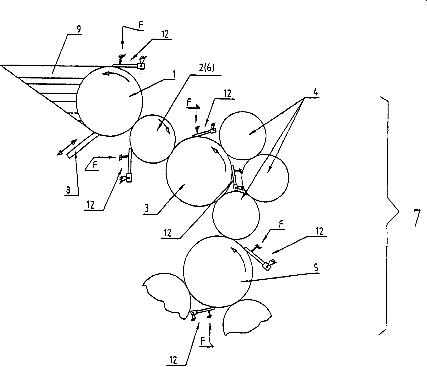 Dosing system for inking up rollers in printing machine