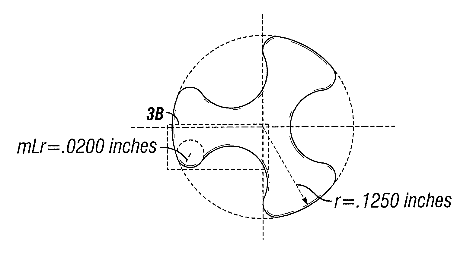 Modified trilobe shape for maleic anhydride catalyst