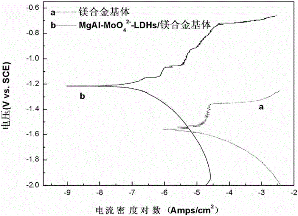 Corrosion-inhibiting anion-intercalated hydrotalcite film prepared by hydrothermal deposition on magnesium alloy surface