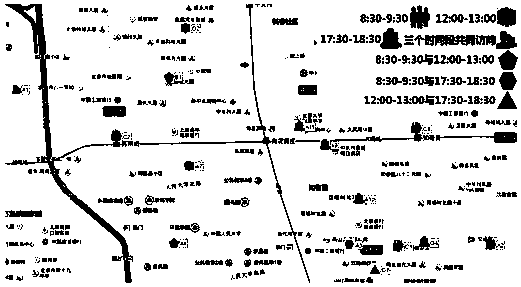 Method of spatiotemporal-frequent-region mining based on multi-dimensional time granularities