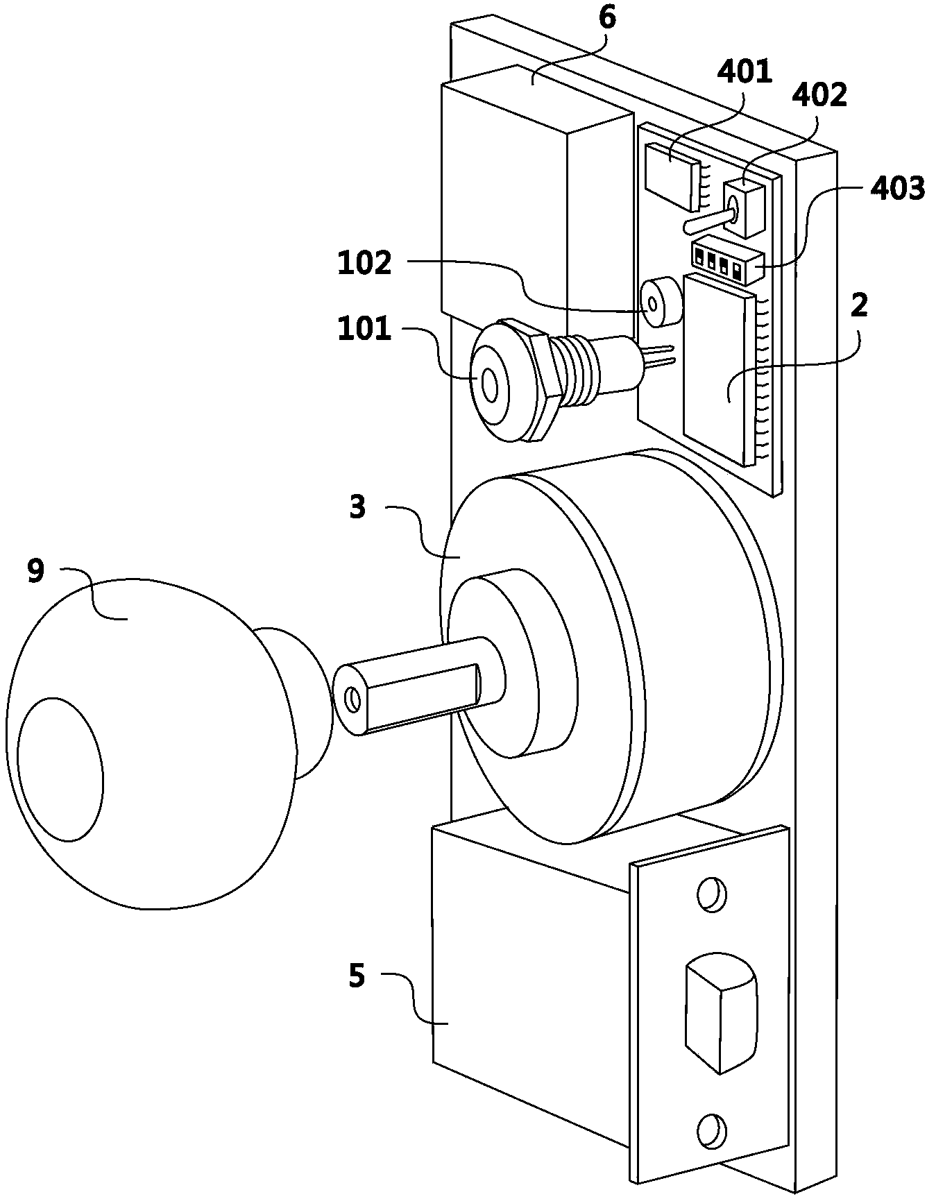 Hand wheel coded lock with rotating hand feeling