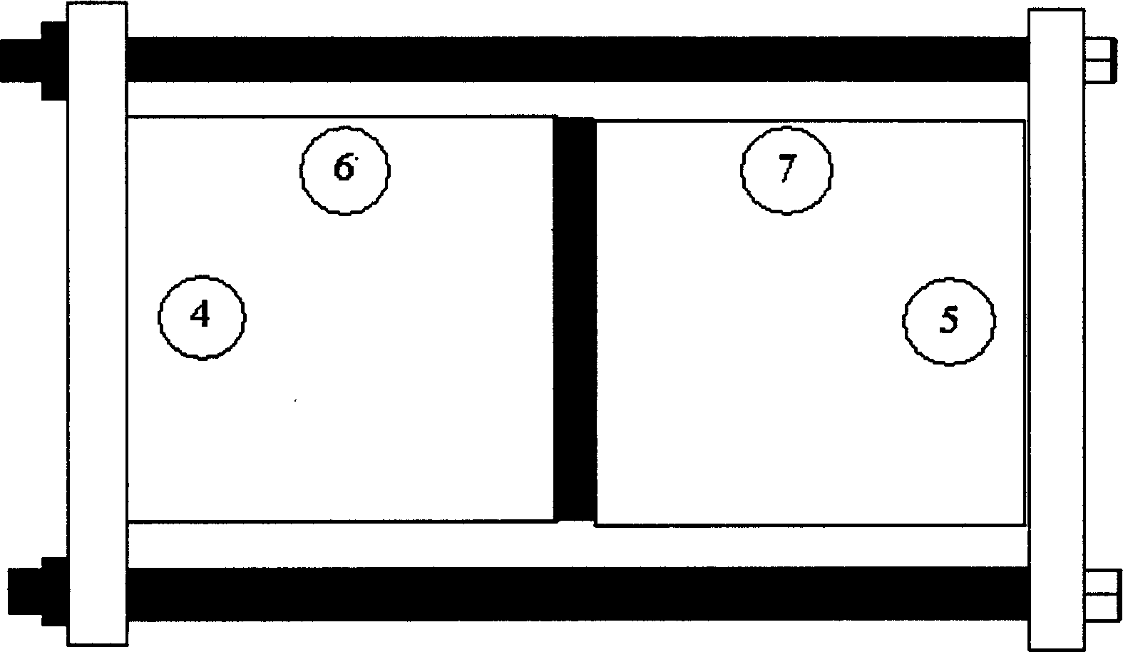 Testing method and appliance for horizontal conductivity of fuel cell proton exchange membrane