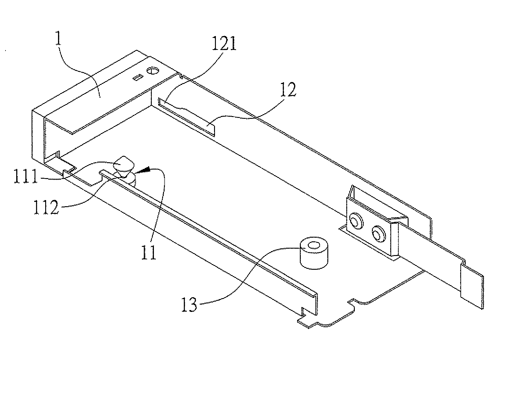 Fixing structure of circuit board