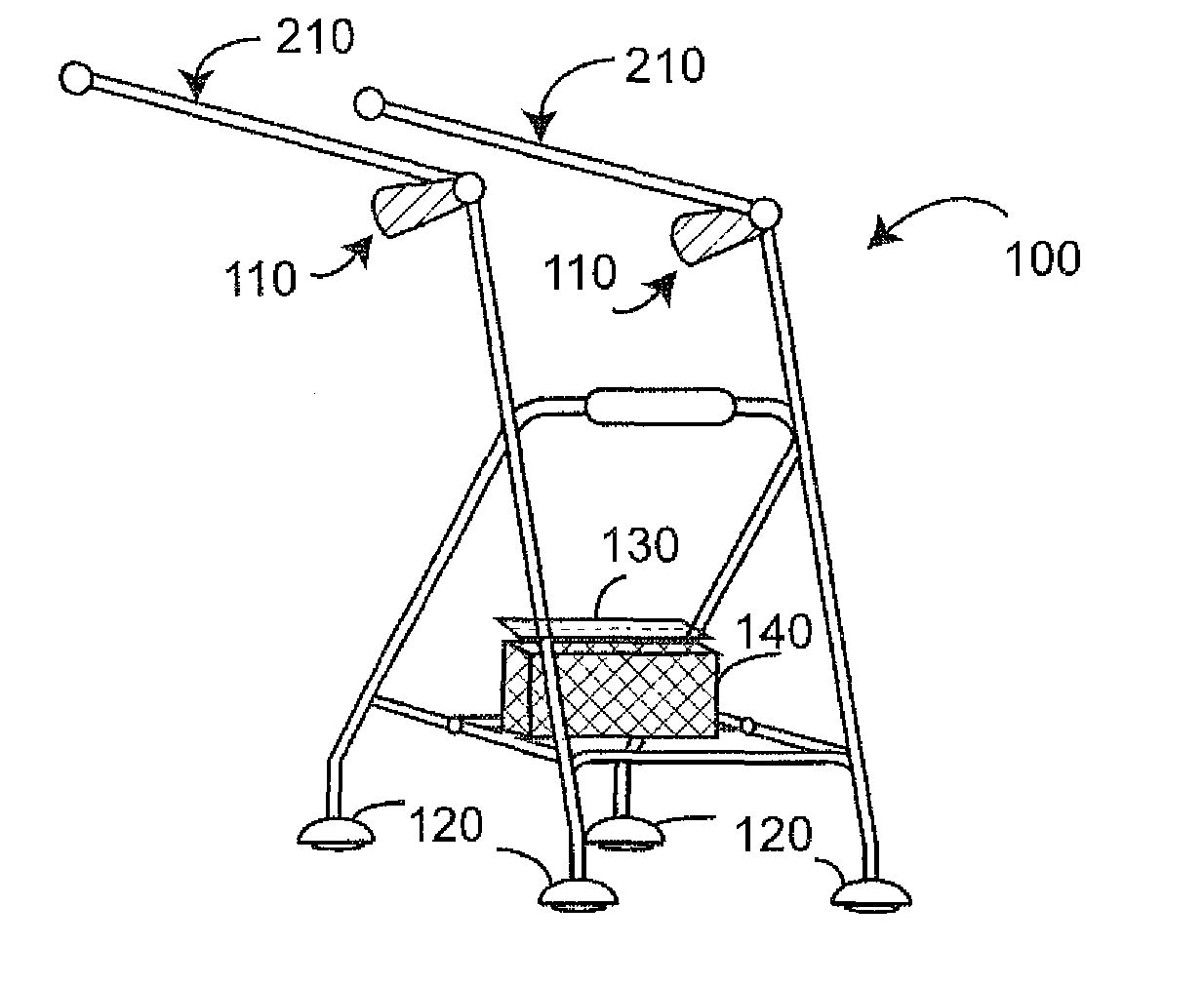 Method and apparatus for assisting users of conventional stand alone walkers