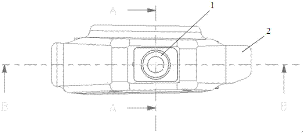 A positioning welding tool electrode for automobile reinforcement plate