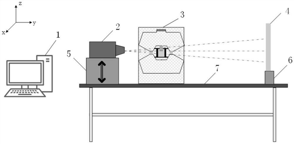 Desktop type device and method for sample thickness in-situ measurement under static high pressure