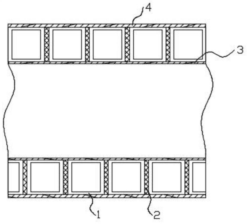 FRPO composite reinforced hollow winding pipe and preparation method thereof