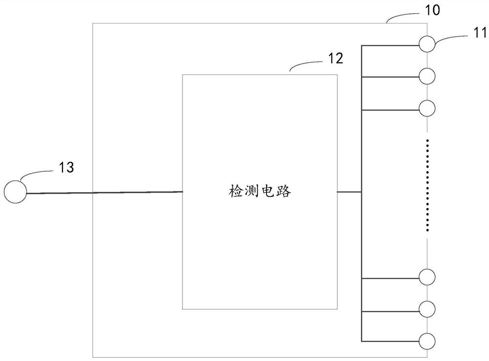 Driving circuit, display device and detection method by using time schedule controller