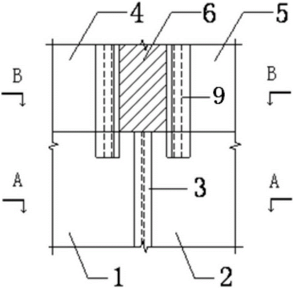 Core tube inverse superimposed underground diaphragm wall and construction method thereof