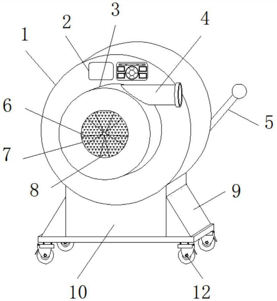 A numerically controlled blower fan for easy adjustment of wind gear