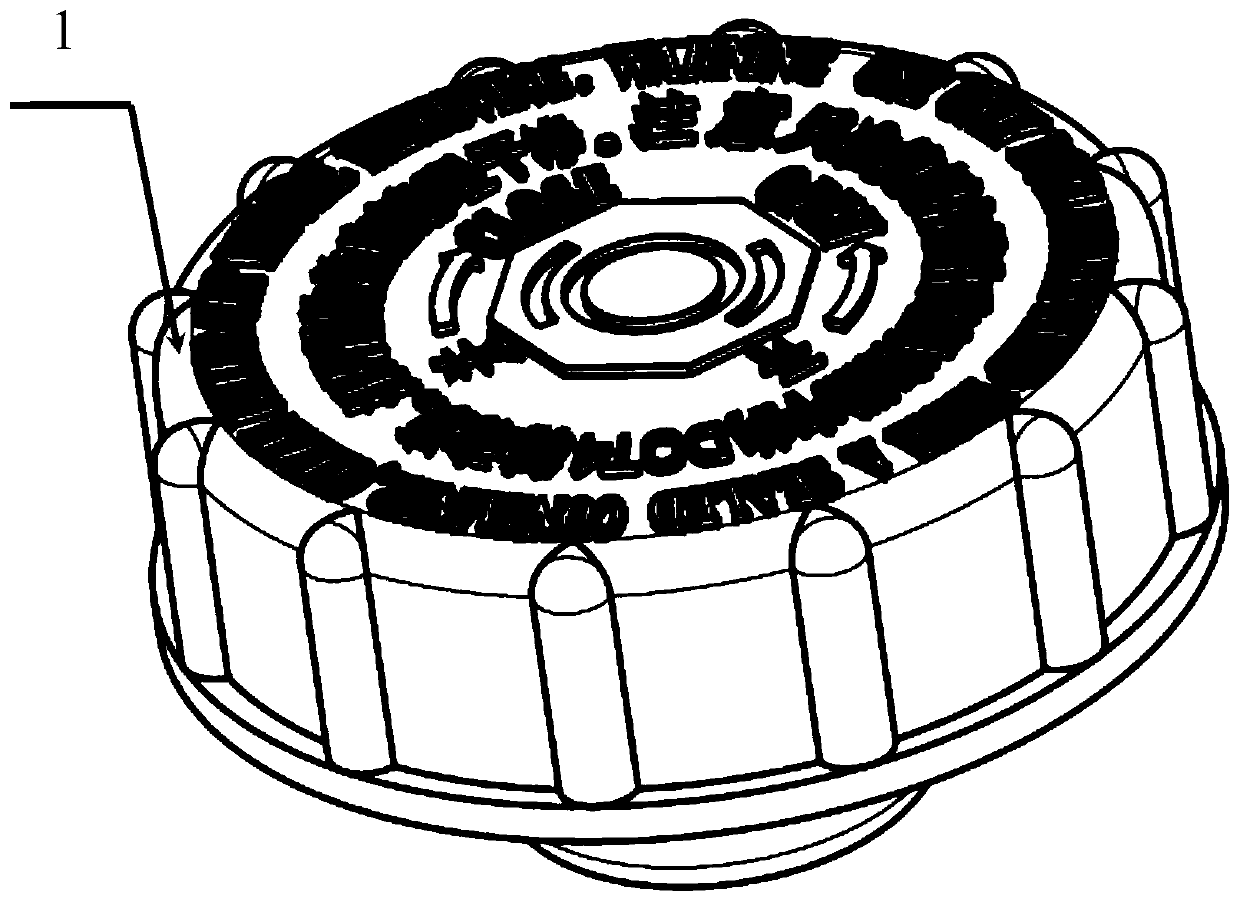 Novel liquid storage and filling cover belt oil-blocking ventilation mechanism assembly for automobile