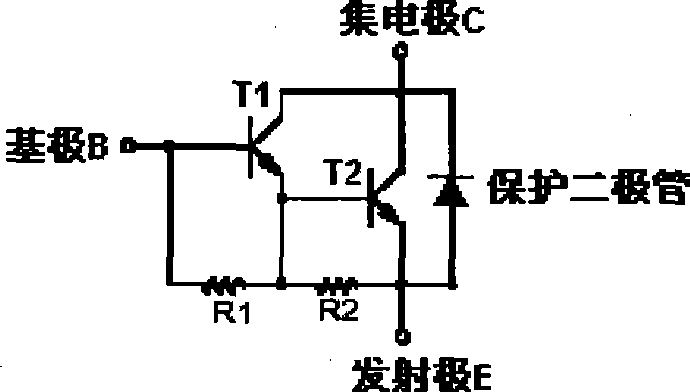 Darlington tube with high reliability for selsyn module and preparation method thereof