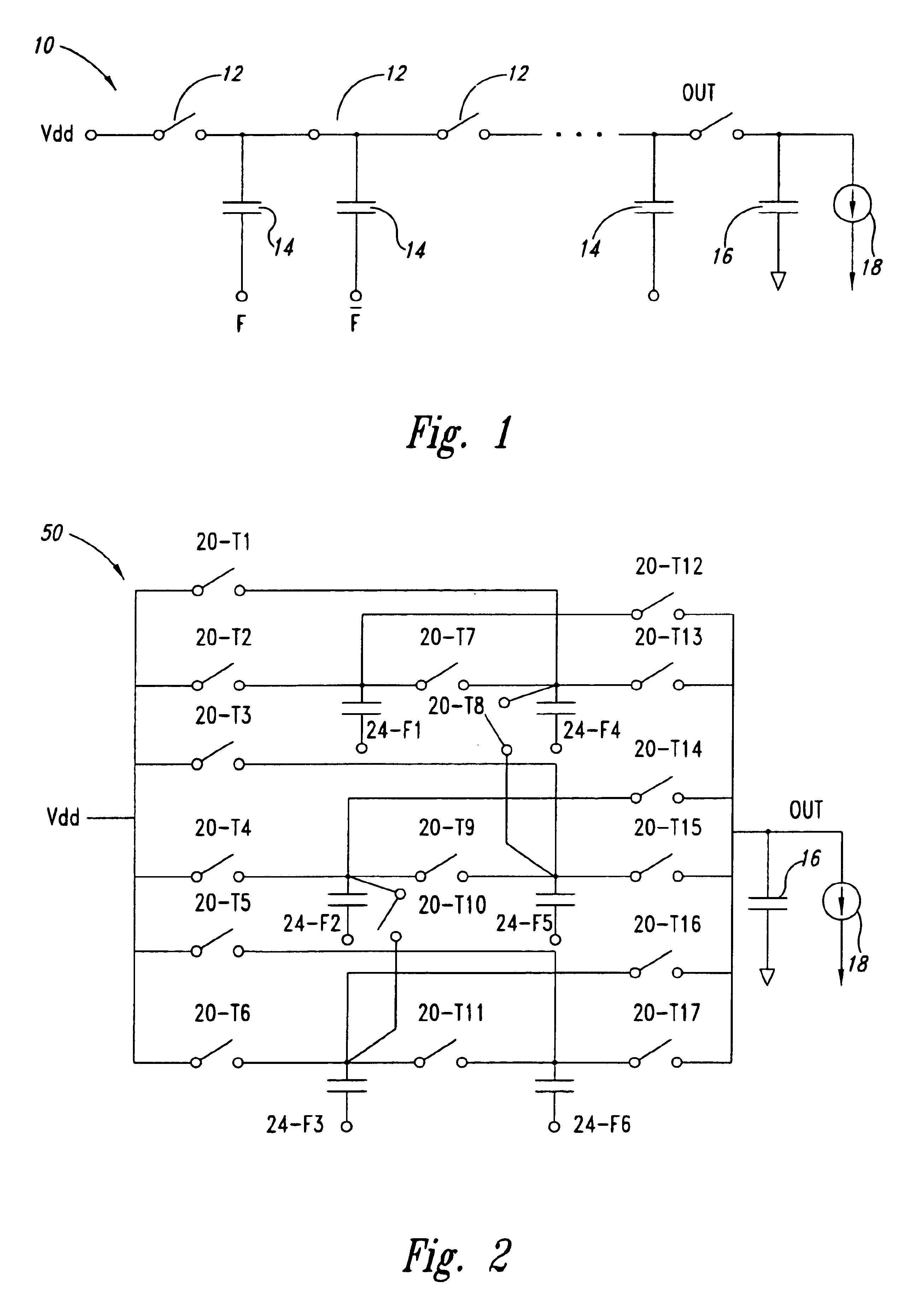 Variable stage charge pump