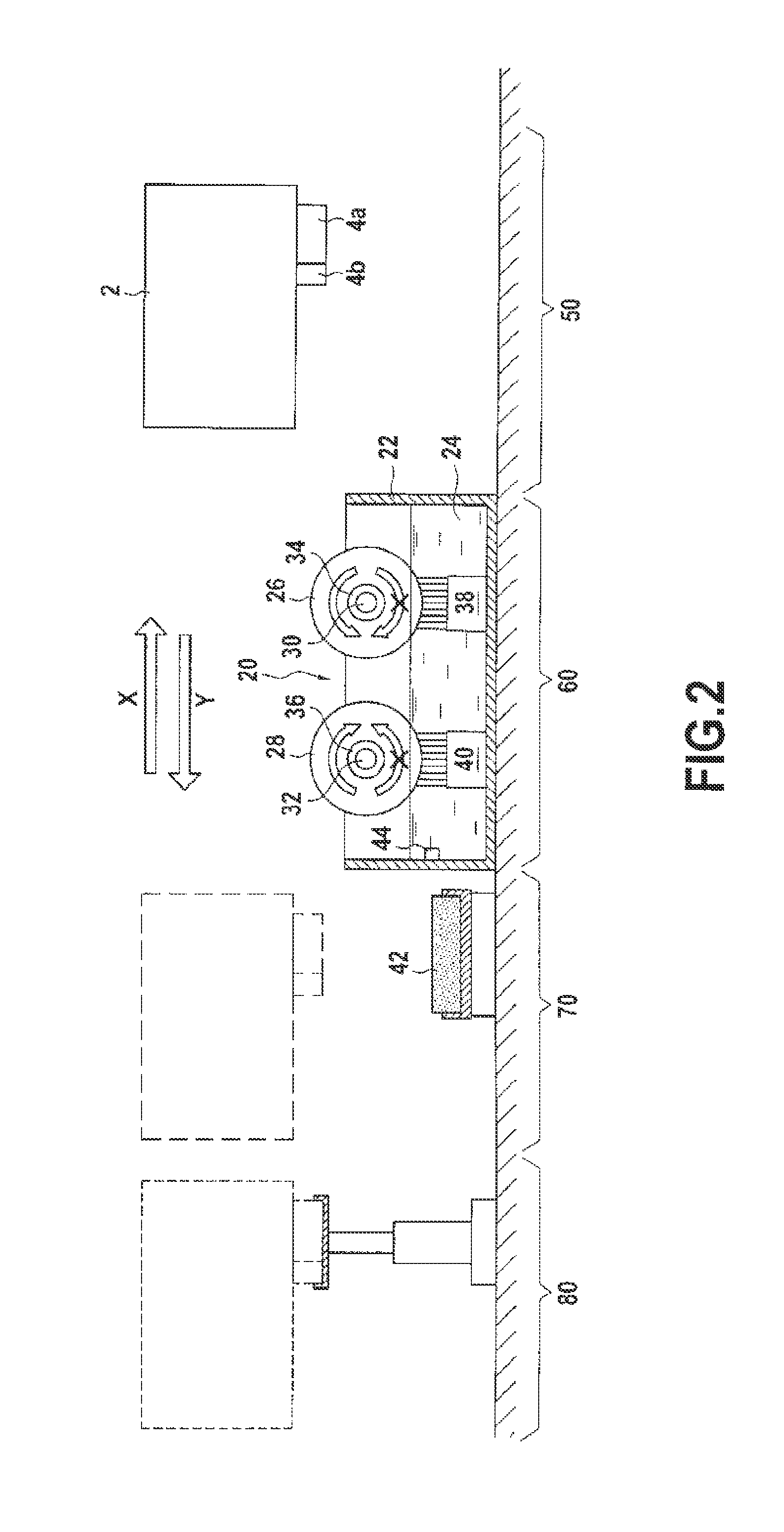 Wiping device for an ink jet franking machine