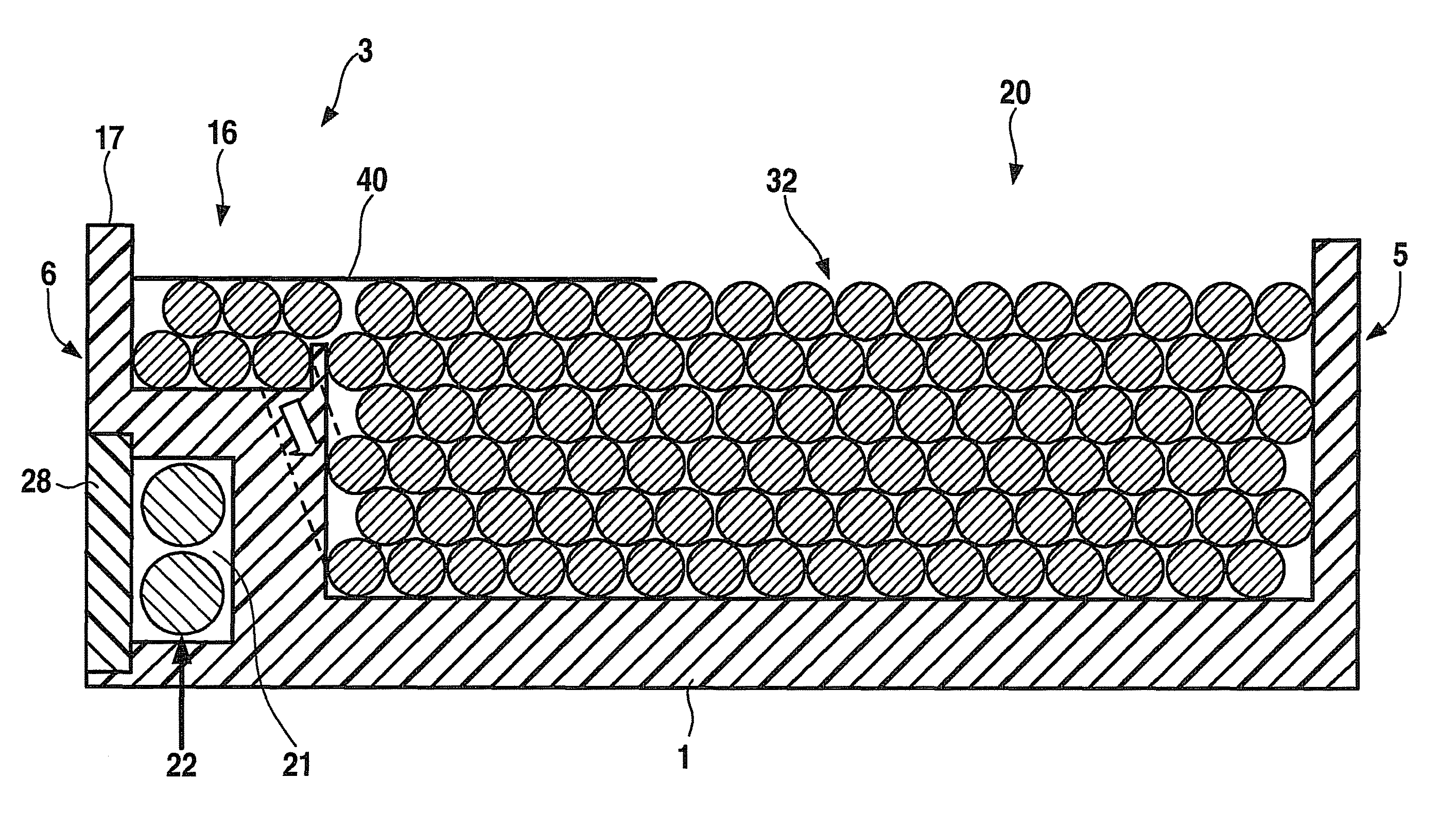 Coil configuration having a coil brace of an electromagnetic drive